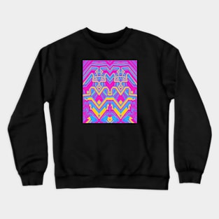 Pan Pride Abstract Geometric Mirrored Design Crewneck Sweatshirt